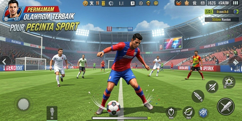 Tampilan seru gameplay 8ZK dengan berbagai jenis olahraga.