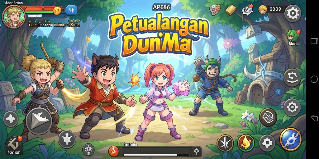 Gameplay seru dengan karakter anime yang menawan.