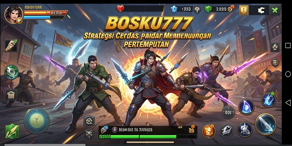 Tampilan gameplay mendebarkan dalam BOSKU777 dengan strategi yang kompleks.
