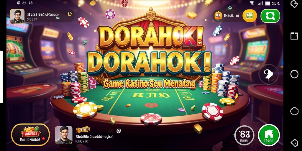 Screenshot DORAHOKI menampilkan gameplay Kasino yang menegangkan dan interaktif.