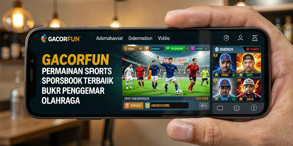 Screenshot utama GACORFUN menampilkan tampilan antarmuka pengguna yang intuitif.