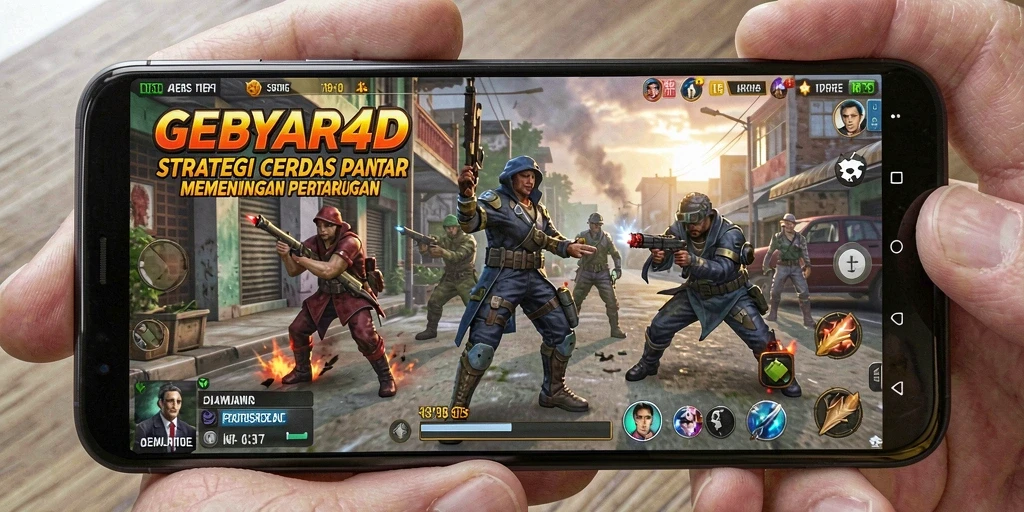 Tampilan gameplay GEBYAR4D yang menarik dan strategis.