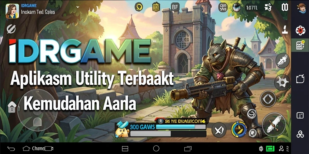 Screenshot utama IDRGAME menampilkan antarmuka aplikasi Utility yang sederhana dan fungsional.