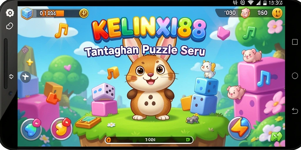 Screenshot menunjukkan gameplay seru KELINCI88 dengan tantangan unik.