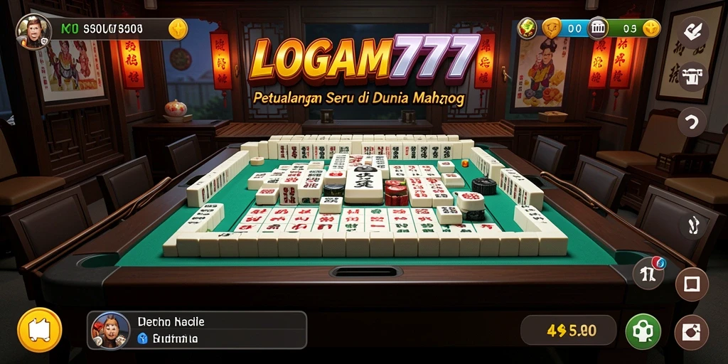 Screenshot gameplay LOGAM777 menampilkan tantangan Mahjong yang seru.