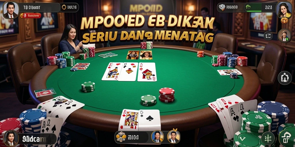 Tampilan menarik dari gameplay seru MPOID Poker.
