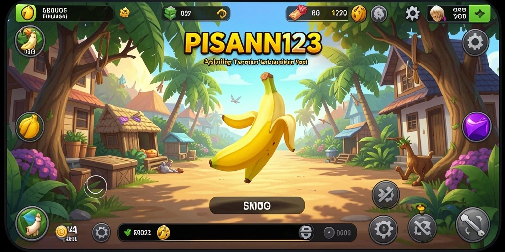 Tampilan antarmuka utama PISANG123 yang sederhana dan efisien.