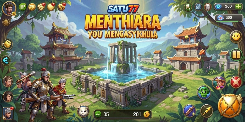 Tampilan gameplay SATU77 yang seru dan strategis dalam Tower Defense.