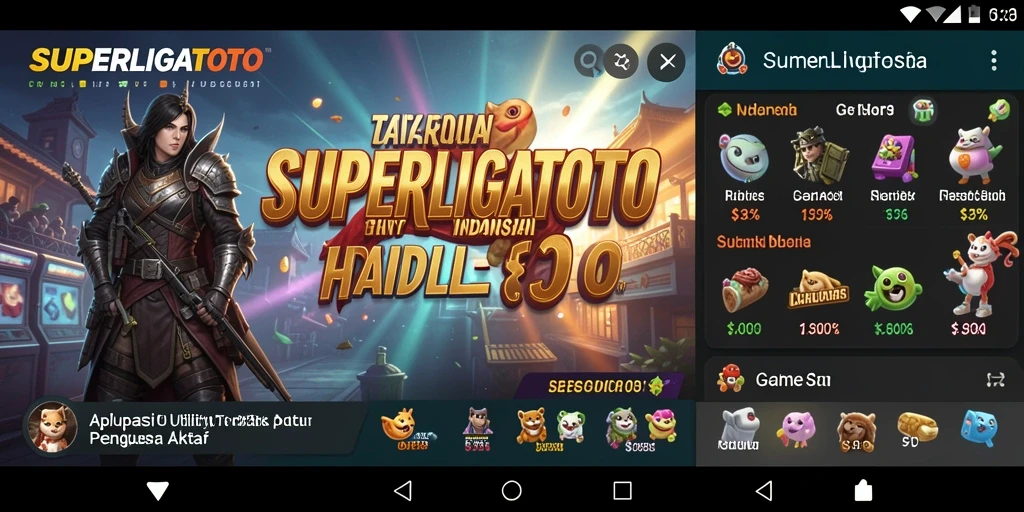 Tampilan utama SUPERLIGATOTO dengan semua fitur bermanfaat untuk pengguna.