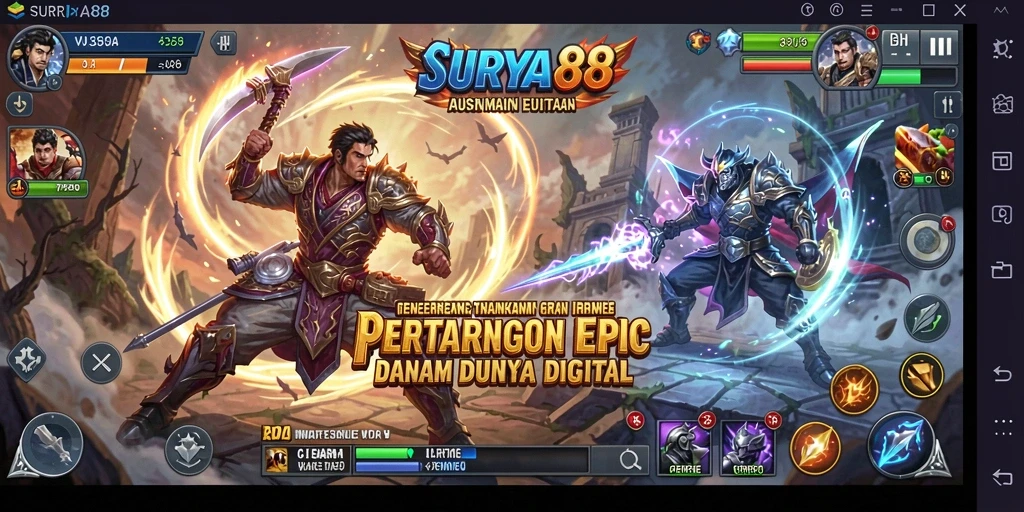 Screenshot fitur gameplay Fighting di SURYA88 yang mendebarkan.