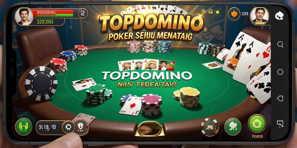 Screenshot gameplay menarik permainan Poker di TOPDOMINO.